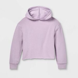 Art Class Lavender Cropped Hoodie - Size L (10-12)